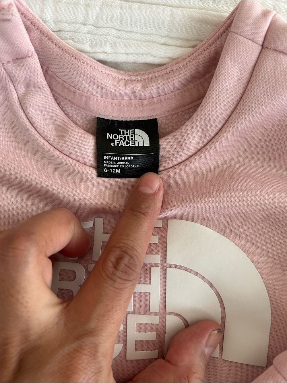 The North Face Kids Pink Logo Sweat Set - Soft Blush - Picture 4 of 4